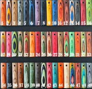 Colored Laminated Wood